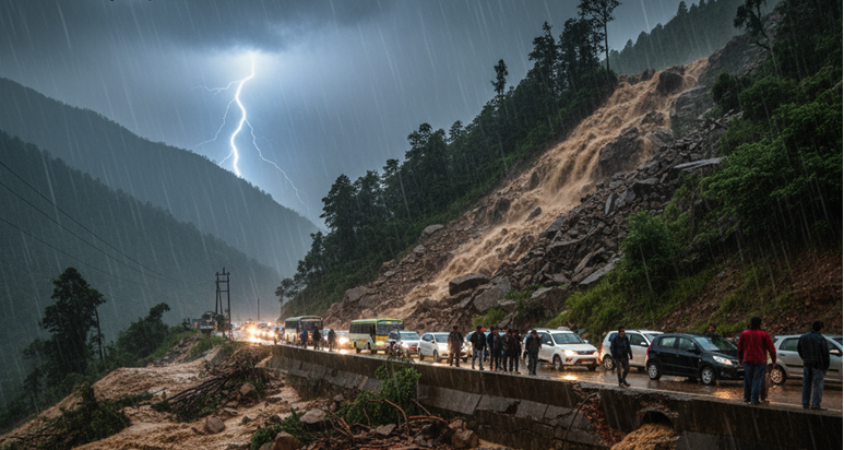 GIS for Terrain Change Analysis in Mountainous Regions of India